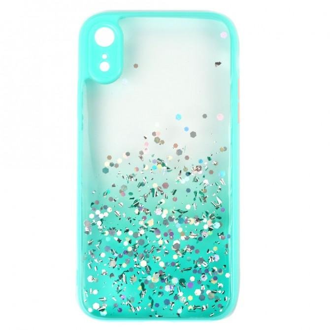 Чехол Frame&Gliter для iPhone Xr Light Blue-1