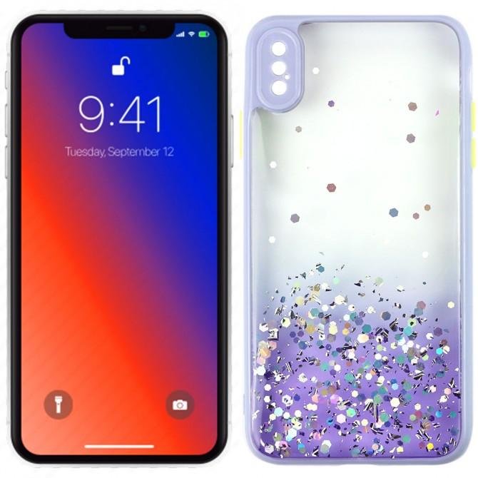 Чехол Frame&Gliter для iPhone Xs Max Lilac
