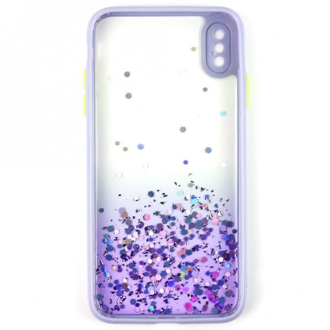 Чехол Frame&Gliter для iPhone Xs Max Lilac-2