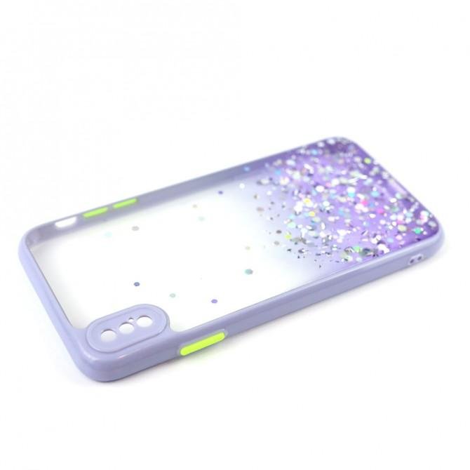 Чехол Frame&Gliter для iPhone Xs Max Lilac-3