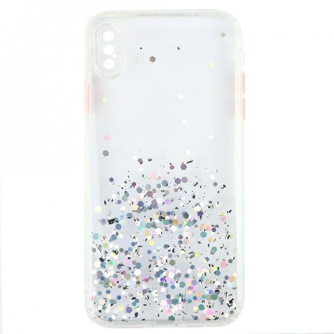 Чохол Frame&Gliter для iPhone Xs Max Silver-1