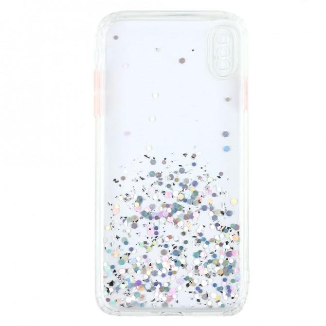 Чохол Frame&Gliter для iPhone Xs Max Silver-2