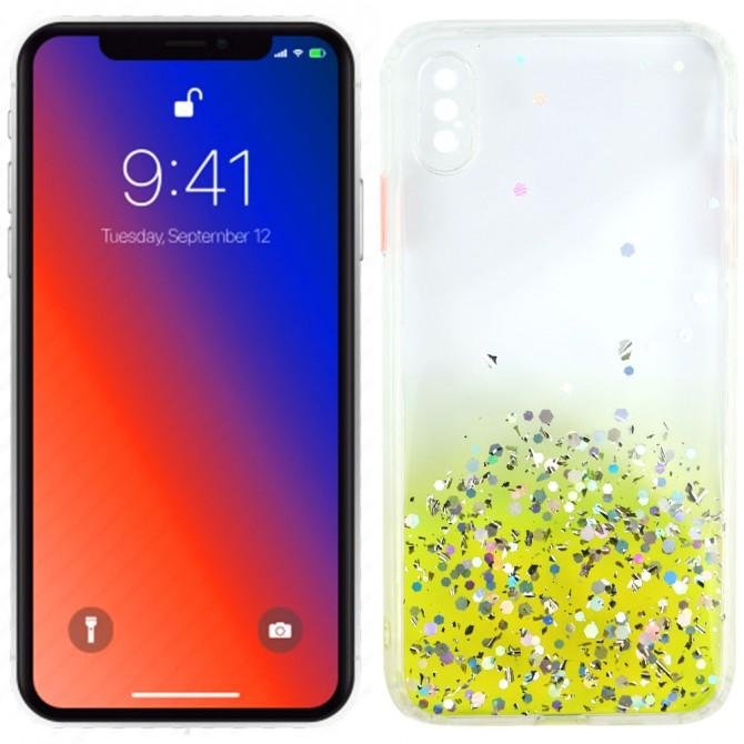 Чохол Frame&Gliter для iPhone Xs Max Yellow