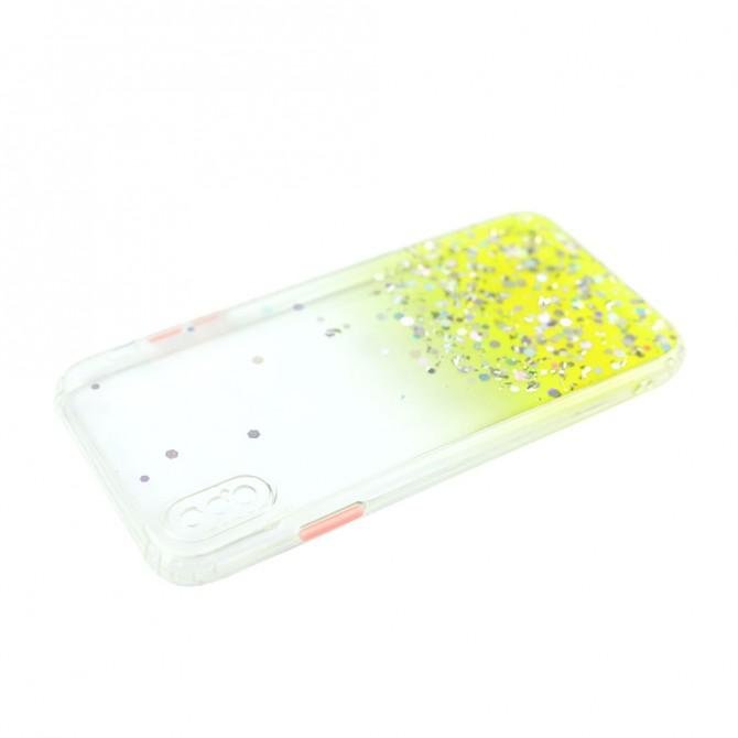 Чохол Frame&Gliter для iPhone Xs Max Yellow-3