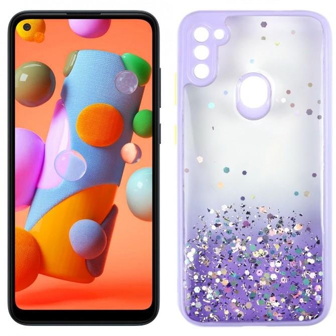 Чехол Frame&Gliter для Samsung A115/M115 Galaxy A11/M11 Lilac