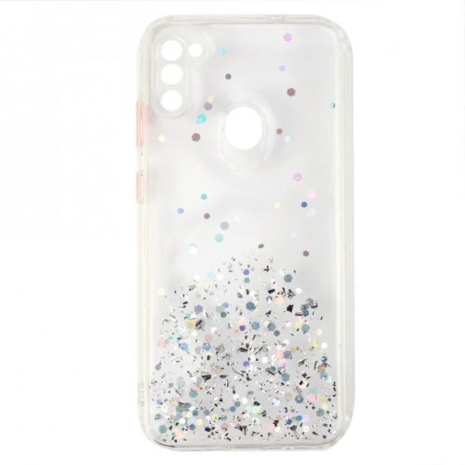 Чехол Frame&Gliter для Samsung A115/M115 Galaxy A11/M11 Silver-1