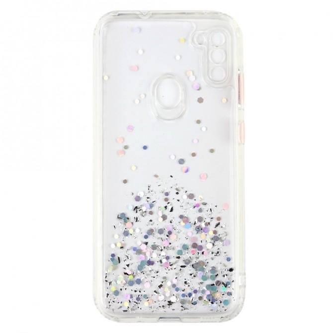 Чехол Frame&Gliter для Samsung A115/M115 Galaxy A11/M11 Silver-2
