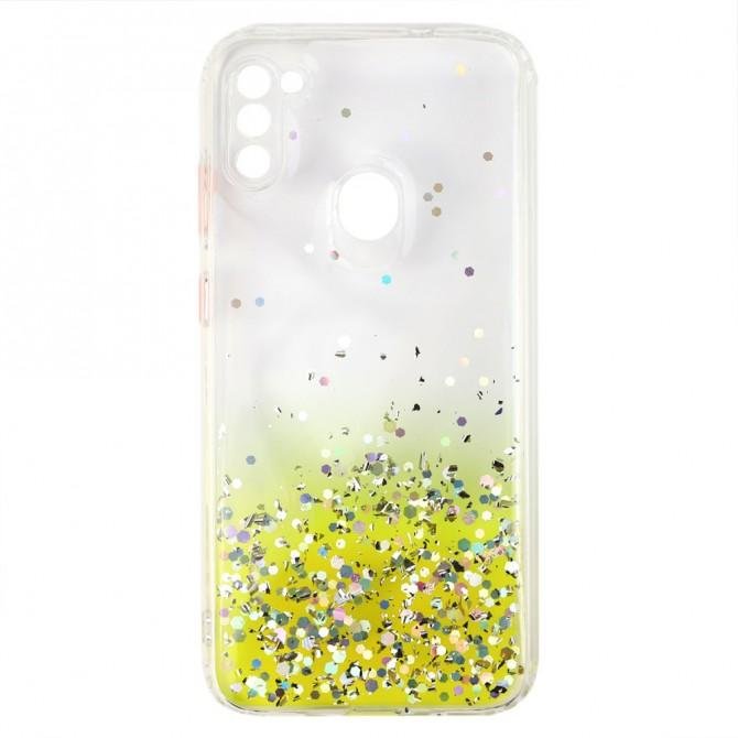 Чехол Frame&Gliter для Samsung A115/M115 Galaxy A11/M11 Yellow-1