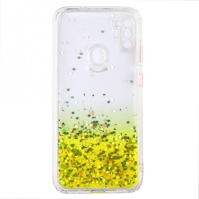 Чехол Frame&Gliter для Samsung A115/M115 Galaxy A11/M11 Yellow-2