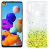 Чехол Frame&Gliter для Samsung A217 Galaxy A21s Yellow Чехол Frame&Gliter для Samsung A217 Galaxy A21s Yellow