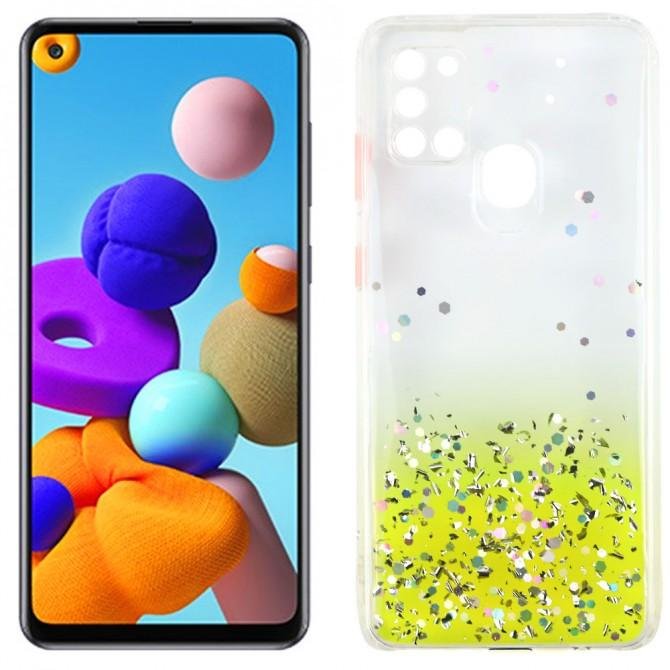 Чохол Frame&Gliter для Samsung A217 Galaxy A21s Yellow