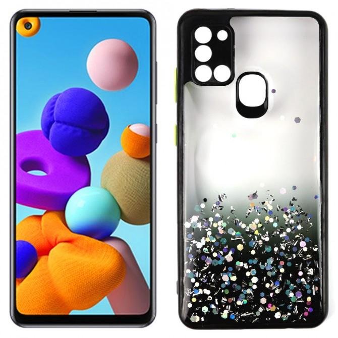 Чехол Frame&Gliter для Samsung A217 Galaxy A21s Black