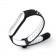 Ремінець NIKE design для Xiaomi Mi Band 5/6 (Silicon) Black&White