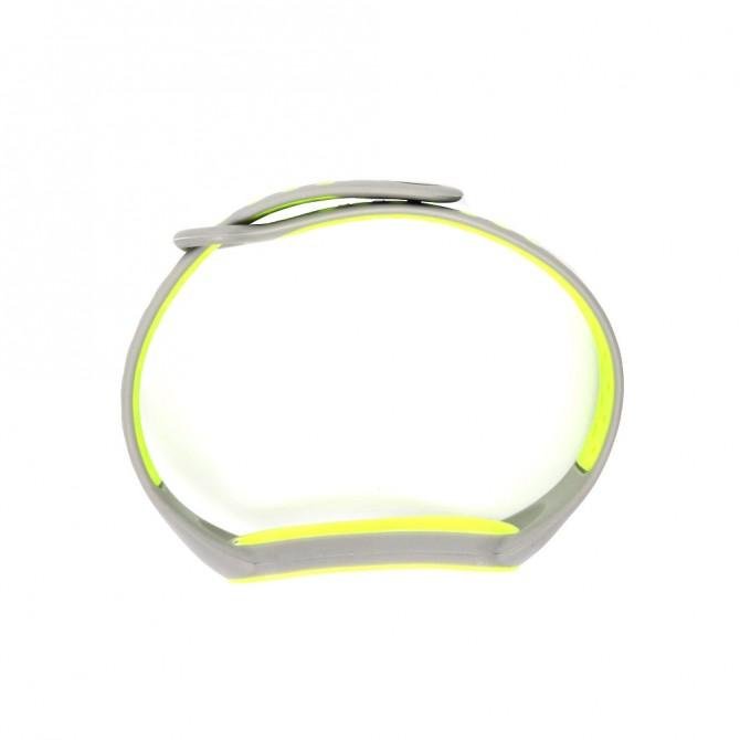 Ремешок NIKE design для Xiaomi Mi Band 5/6 (Silicon) Grey&Yellow-2