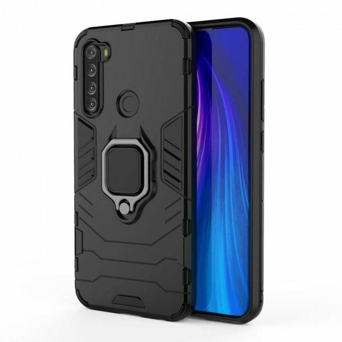 Чохол HONOR Hard Defence Series для Xiaomi Redmi Note 8T Чорний (з магнітом)-3
