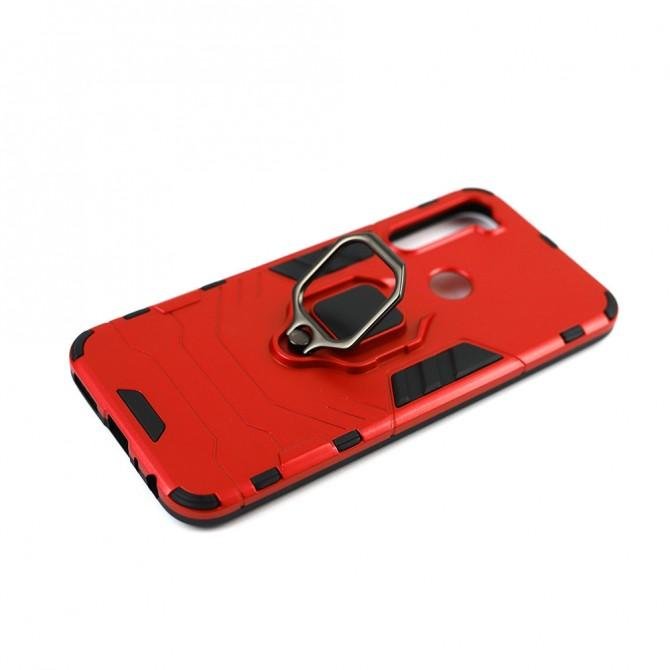 Чохол HONOR Hard Defence Series для Xiaomi Redmi Note 8T Червоний (з магнітом)-4