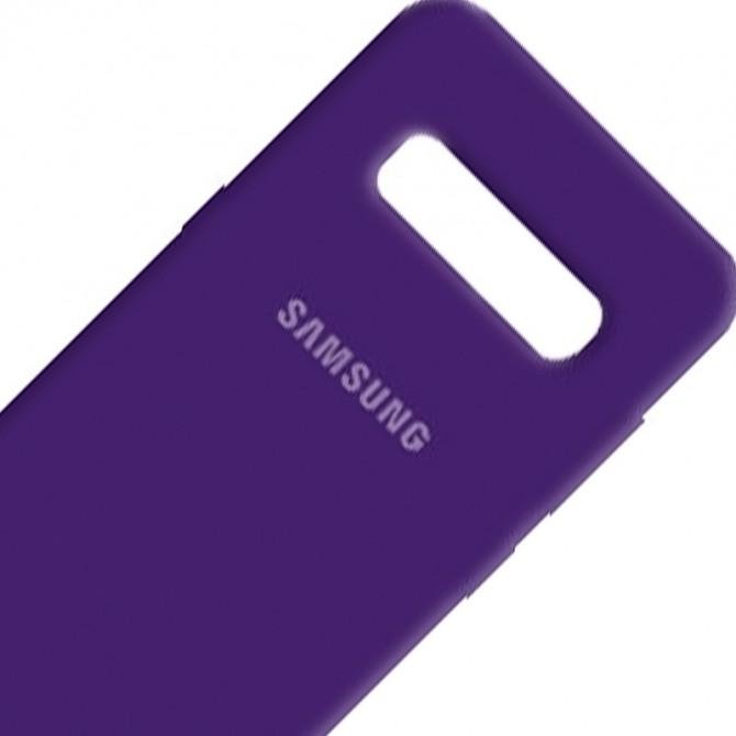 Чехол накладка Original Soft Case Samsung G973 Galaxy S10 Фиолетовый FULL-2