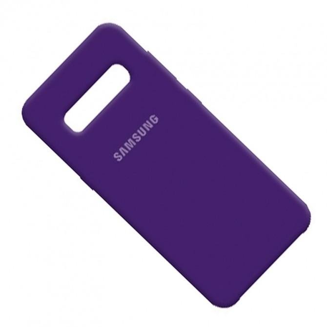 Чехол накладка Original Soft Case Samsung G973 Galaxy S10 Фиолетовый FULL-3