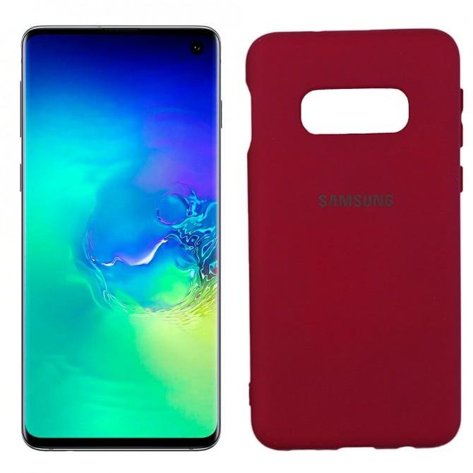 Чехол Soft Case для Samsung G973 Galaxy S10 Марсала FULL