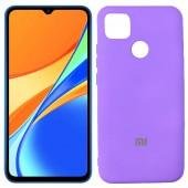 Чехол силиконовый для Xiaomi Redmi 9c Фиолетовый FULL