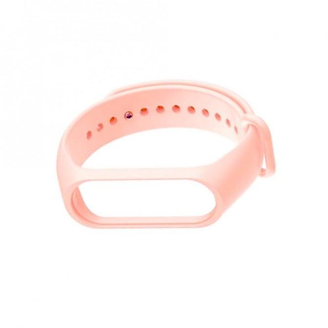 Ремінець для Xiaomi Mi Band 3/4 (Silicon) Світло Рожевий-2