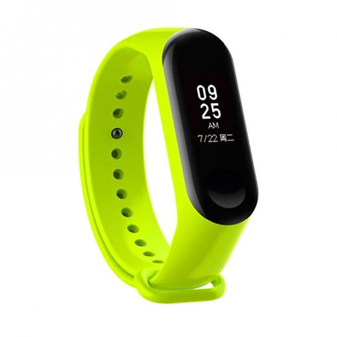 Ремінець для Xiaomi Mi Band 3/4 (Silicon) Light Green