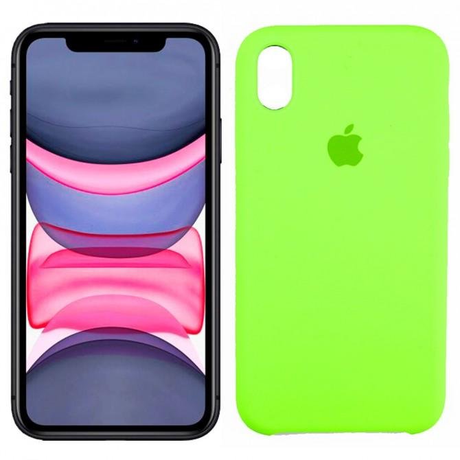 Чехол силиконовый для iPhone Xr Салатовый