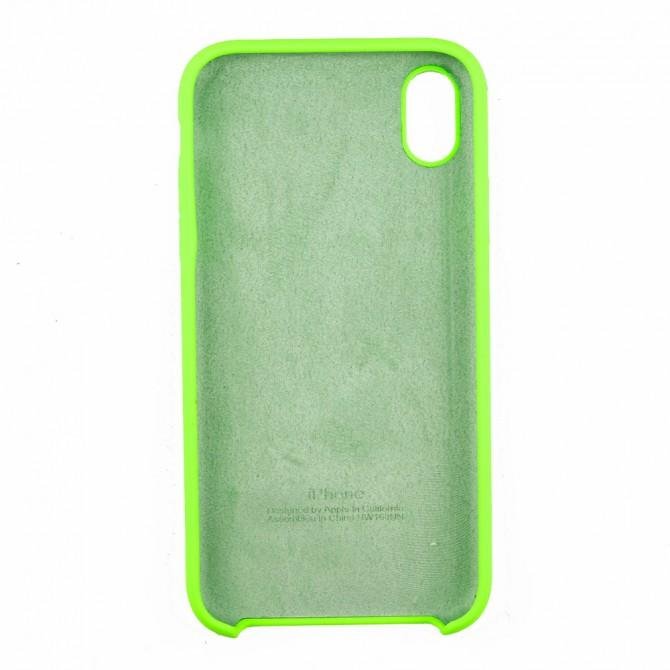 Чехол силиконовый для iPhone Xr Салатовый-2