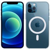 Чехол силиконовый MagSafe для Apple iPhone 12/12 Pro Прозрачный Чехол силиконовый MagSafe для Apple iPhone 12/12 Pro Прозрачный