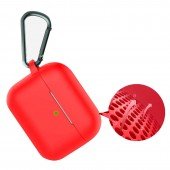 U-Like Silicone Protective Case For Airpods Red U-Like Silicone Protective Case For Airpods Red