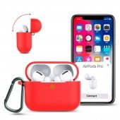 U-Like Silicone Protective Case For Airpods Red U-Like Silicone Protective Case For Airpods Red