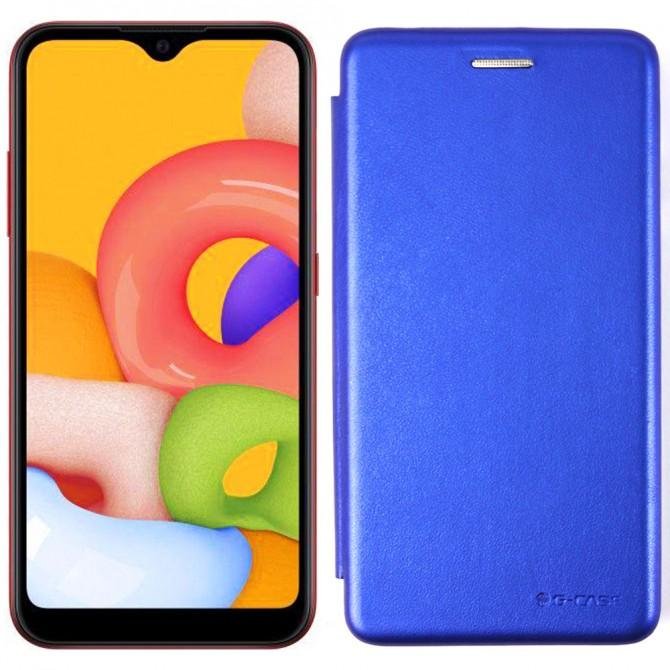 Чехол книжка U-Like Best для Samsung A013 Galaxy A01 Core Синий