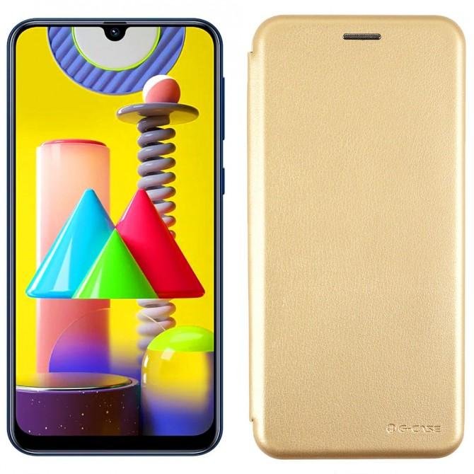 Чехол книжка U-Like Best для Samsung M317 Galaxy M31s Золотой
