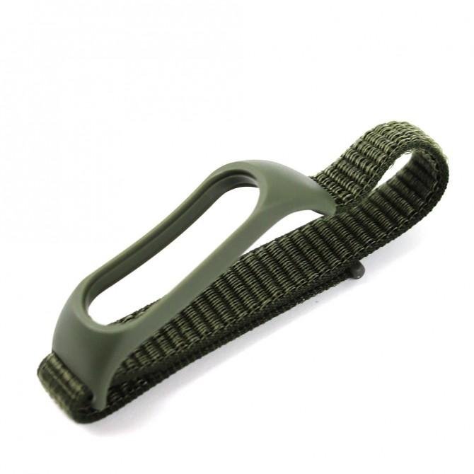 Ремінець для Xiaomi Band 3/4 Nylon design Green