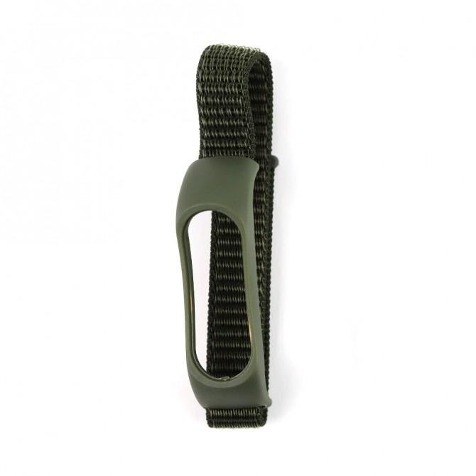Ремінець для Xiaomi Band 3/4 Nylon design Green-2