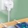 Мережевий зарядний пристрій Usams T20 2USB + MicroUSB cable (2.1A) White