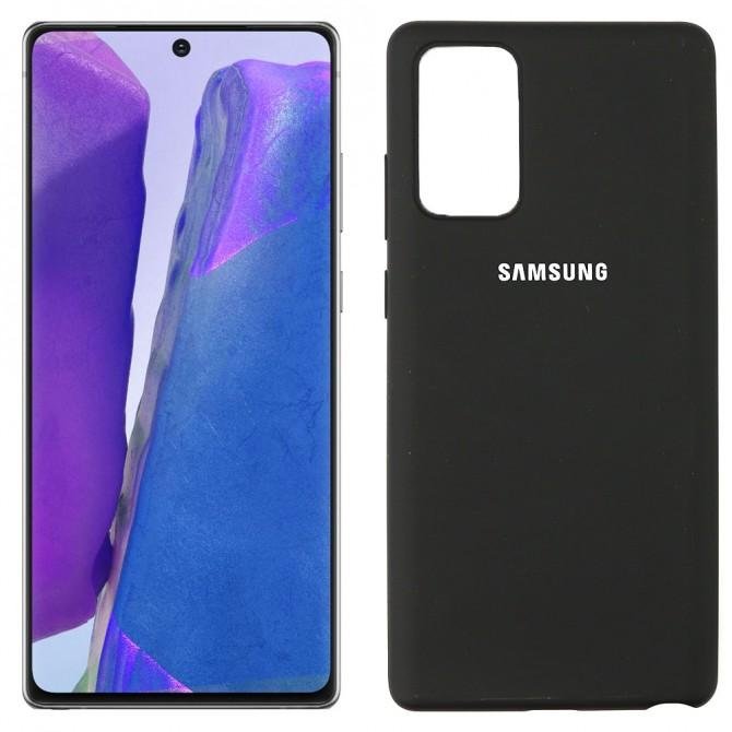 Чохол силіконовий для Samsung Note 20 Чорний FULL