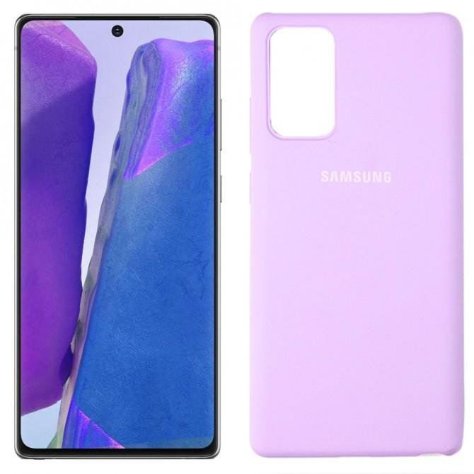 Чохол силіконовий для Samsung Note 20 Бузковий FULL