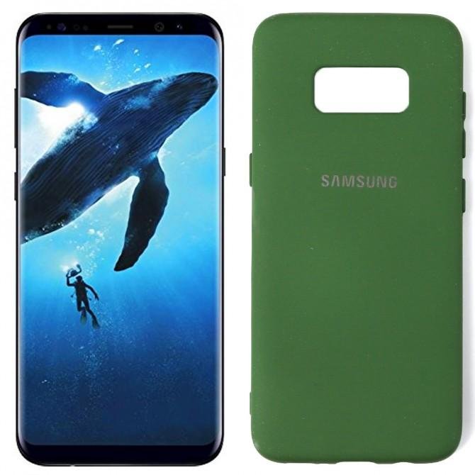 Чехол силиконовый для Samsung G950 Galaxy S8 Темно Зеленый FULL