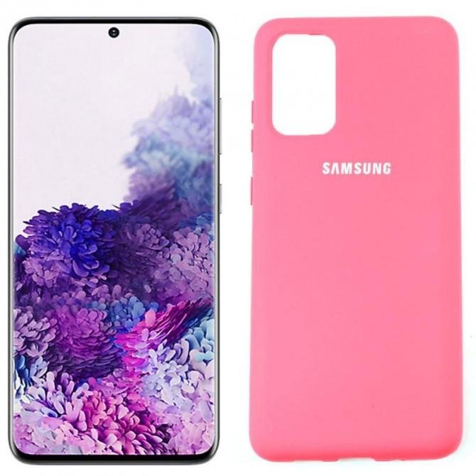 Чохол Soft Case Samsung A715 Galaxy A71 Яскраво Рожевий FULL