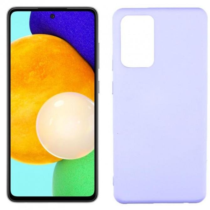 Чехол Soft Case Samsung A715 Galaxy A71 Сиреневый FULL