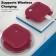 Чехол U-Like Silicone Protective Case For Airpods 3 Slim + clamp Burgundy