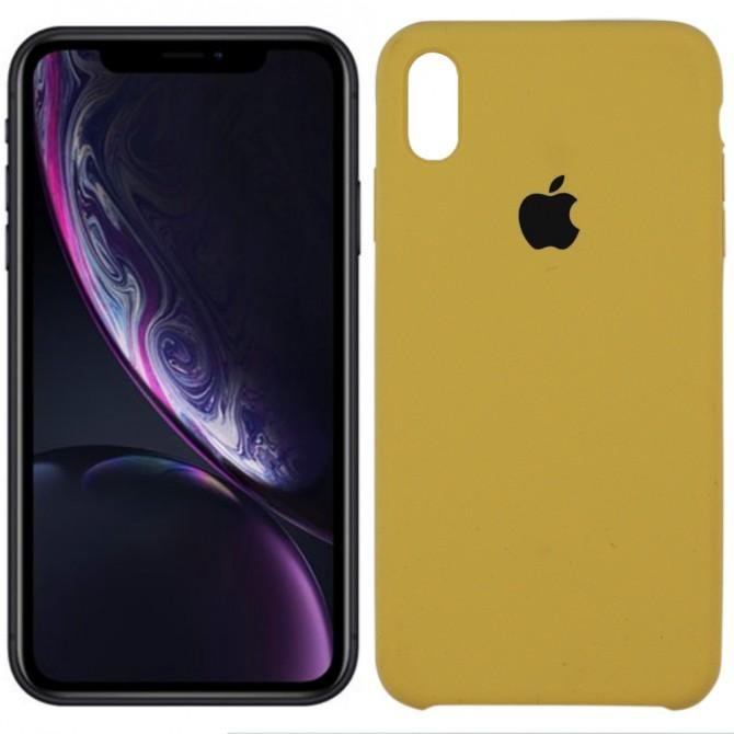 Чехол силиконовый для iPhone Xs Max Светло коричневый