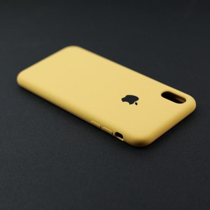 Чехол силиконовый для iPhone Xs Max Светло коричневый-2