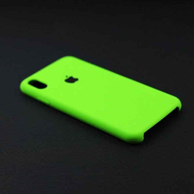 Чехол силиконовый для iPhone Xs Max Ярко зеленый-3