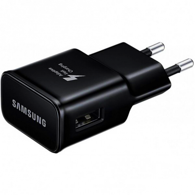 Мережевий зарядний пристрій для Samsung + cable Type-C 2A Чорний(EP-TA20)-1