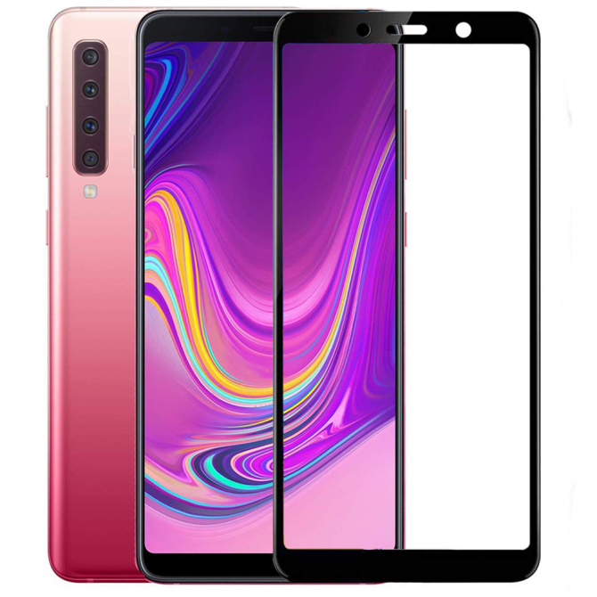 Защитное стекло для SAMSUNG A920 Galaxy A9 (2018) Full Glue (0.3 мм, 2.5D, чёрное)
