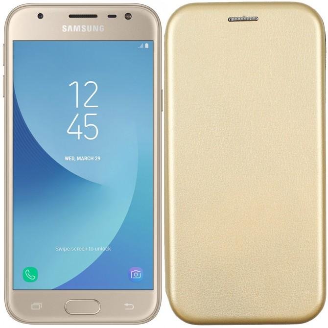 Чехол книжка U-Like Best для Samsung Galaxy A520 (A5 2017) Gold