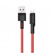 Кабель XO NBQ166 MicroUSB 5A/1m Red