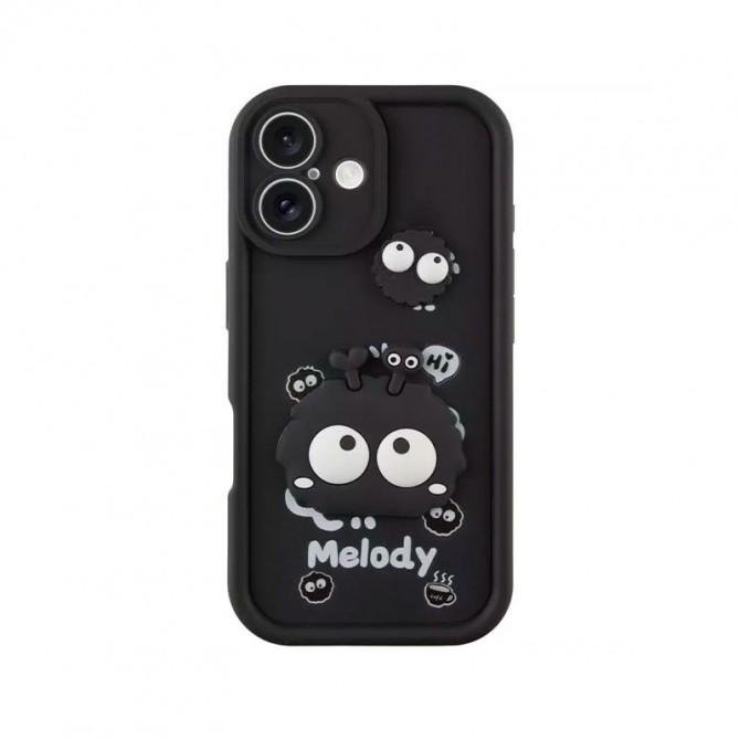 Чехол TPU Toys Case для Apple iPhone 16 (6.1") (Black / Melody)